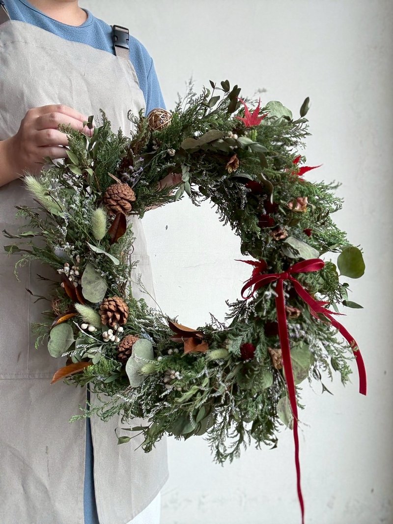【圣诞特辑】圣诞花圈 稻香森圈 - 摆饰 - 植物．花 绿色