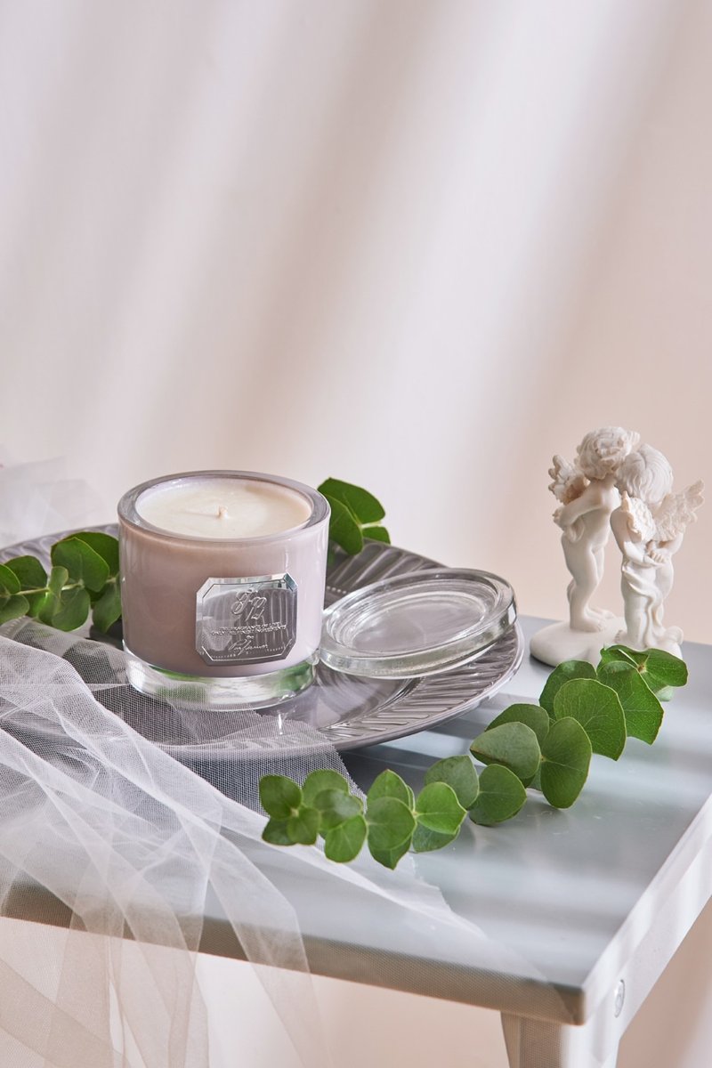 塞纳河畔香氛蜡烛冥想纾压助眠疗愈放松SPA除臭 天然有机宠物友善 - 蜡烛/烛台 - 玻璃 灰色