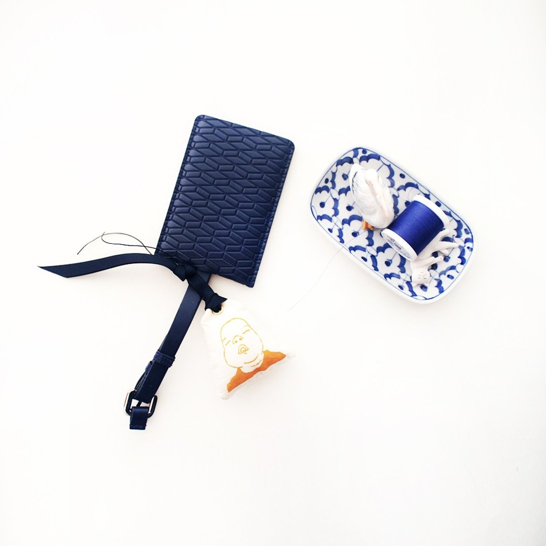 插画娟印挂件 好睡的小孩/illustration silk print  pendant “sleep baby” | Sako Studio - 其他 - 棉 透明