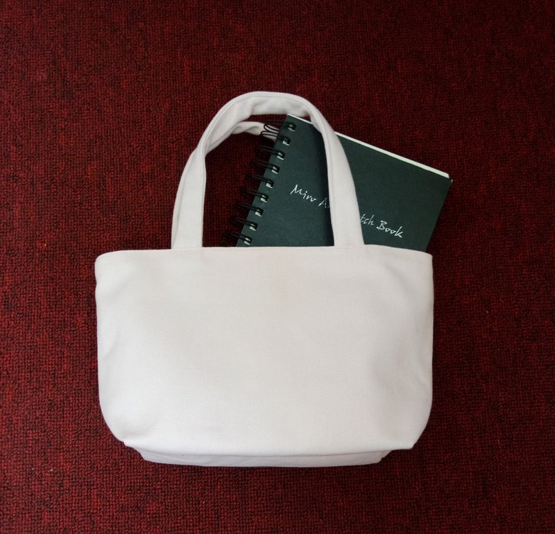 玫瑰石英粉 手提袋 - 手提包/手提袋 - 棉．麻 粉红色