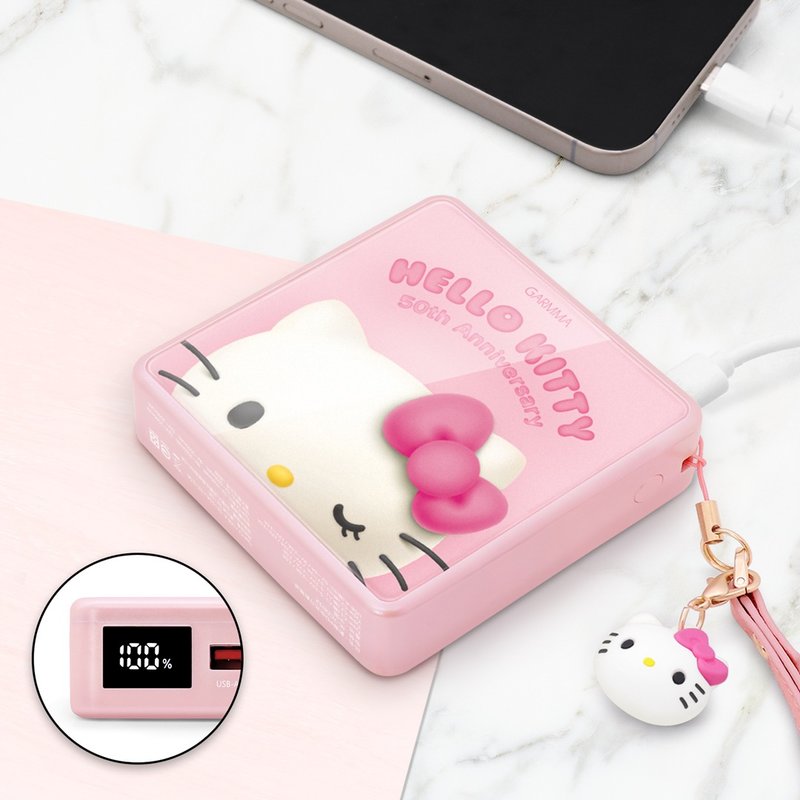 GARMMA Hello Kitty 50th 数显PD快充行动电源 38.5Wh - 充电宝/传输线 - 其他金属 红色