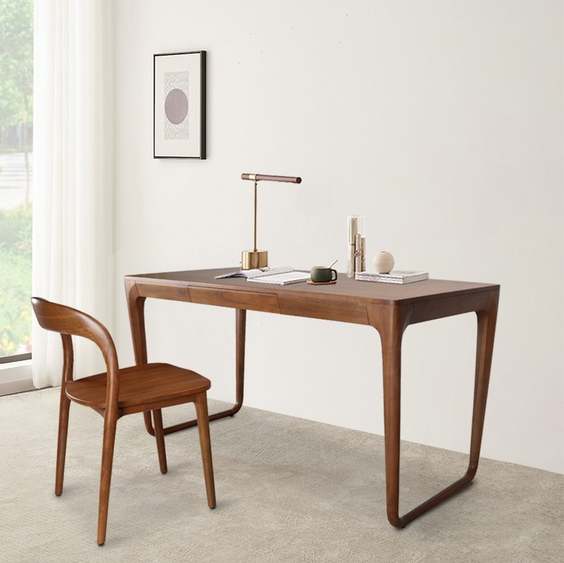 【D3原木家居】Arezzo 北美胡桃木书桌 阅读桌 工作桌 - 餐桌/书桌 - 木头 