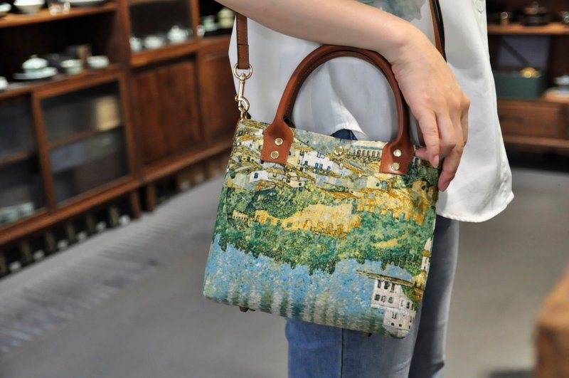 绿色手提斜挎包 - 侧背包/斜挎包 - 其他材质 