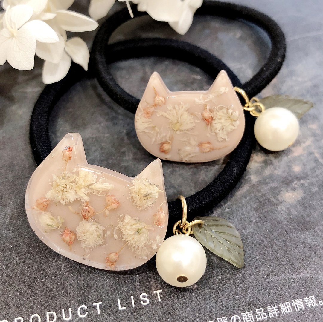 PUREST HOME 花园里的猫 手作 发圈 / 亲子款 - 发饰 - 其他材质 