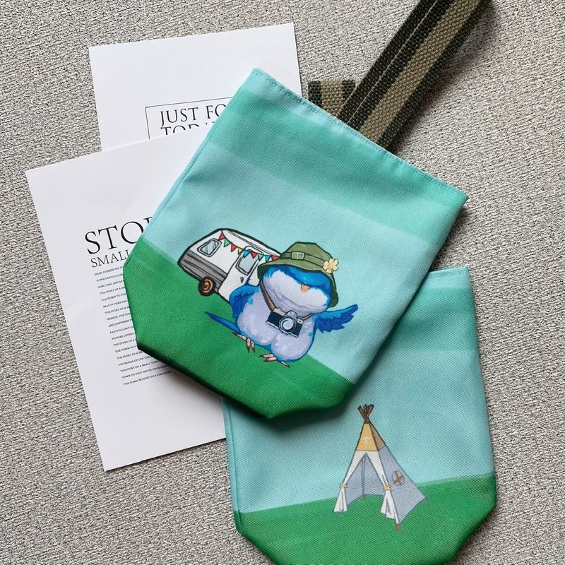 和尚鹦鹉万用提袋 - 随行杯提袋/水壶袋 - 聚酯纤维 