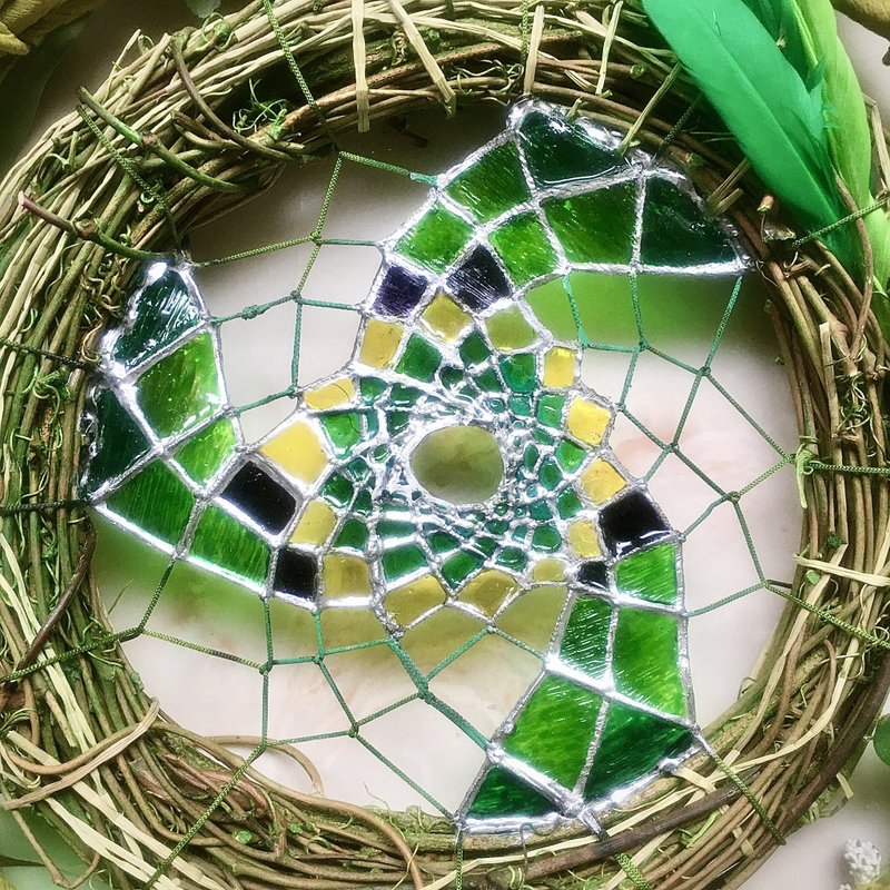 教堂彩绘玻璃与绿宝石之光 捕梦网 - 摆饰 - 其他材质 绿色