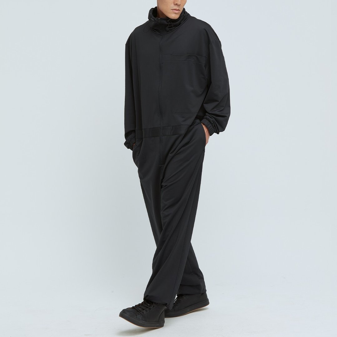 不可退换 /高领连身工装服(男)-乌黑 - 背带裤/连体裤 - 其他材质 黑色