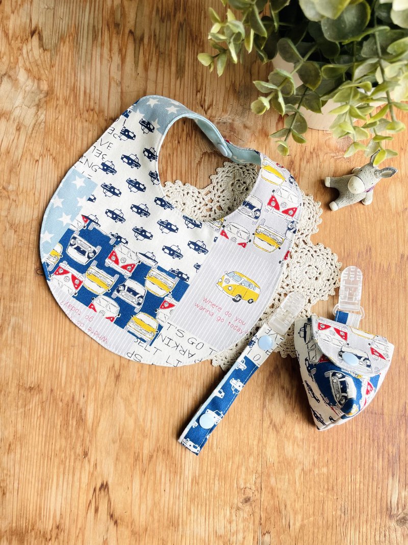 车车图案弥月礼 - 满月礼盒 - 棉．麻 