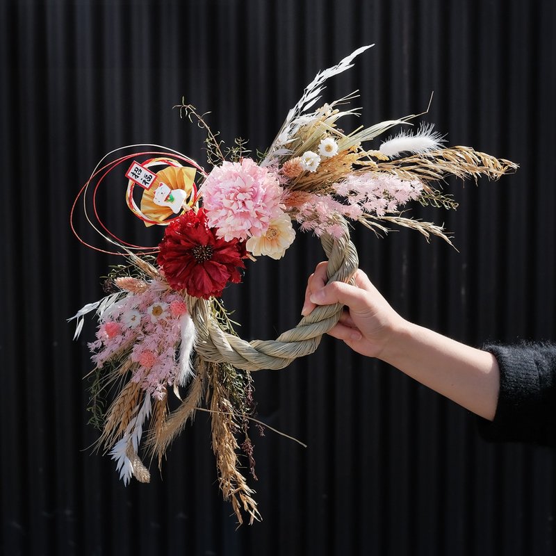 2025 新年开运 - 日本注连绳 好运贺礼 / 新春贺礼 / 新春挂饰 - 干燥花/捧花 - 植物．花 绿色