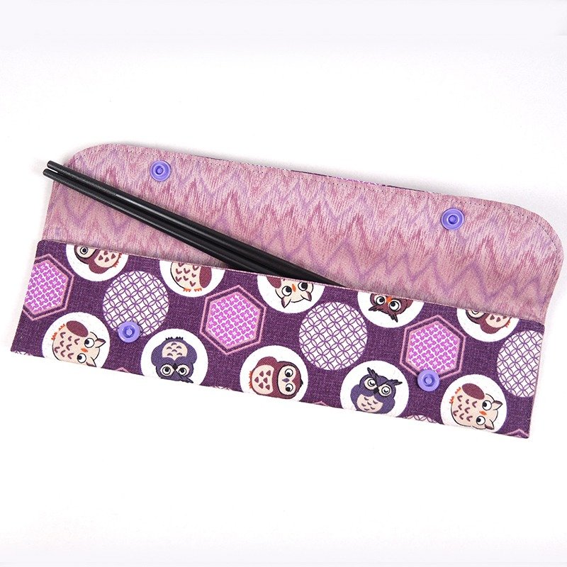 环保筷套 / 筷子套 / 餐具-猫头鹰(紫) - 筷子/筷架 - 其他材质 紫色