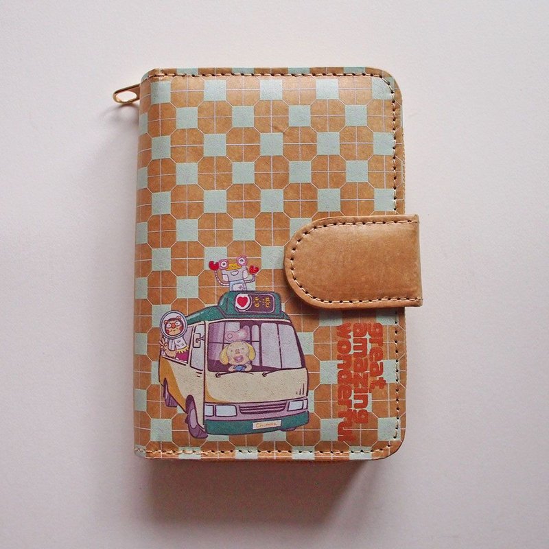 纸感 赤毛族游香港 多功能 中夹 钱包 皮夹 - 皮夹/钱包 - 其他材质 金色