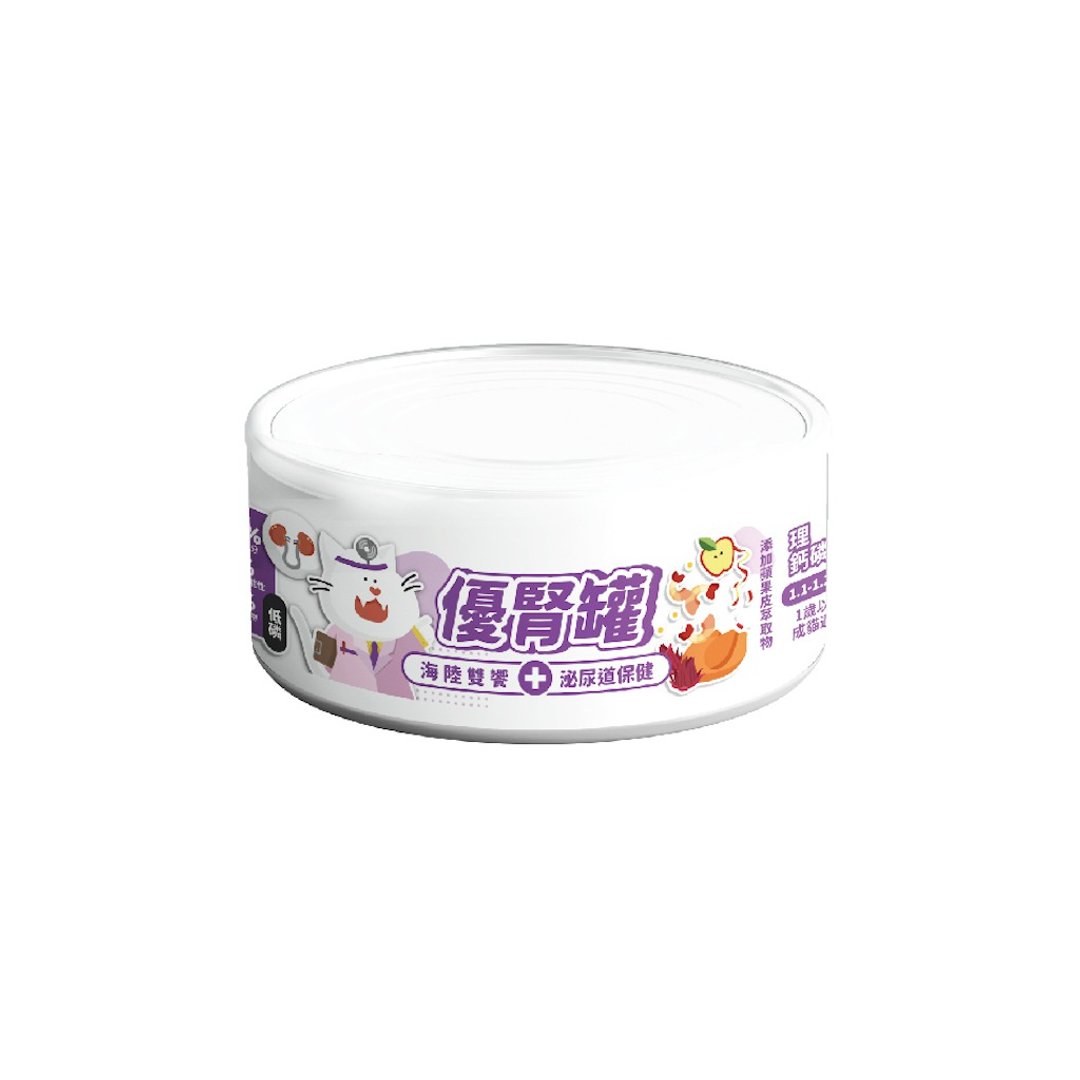 陪心宠粮| 优肾罐 - 海陆双飨80g(肾脏+泌尿道保健) - 猫罐头/鲜食 - 新鲜食材 