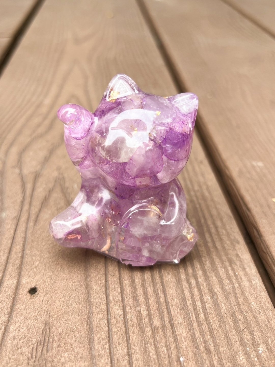 水晶摆饰【招财猫 紫水晶】贵人运 招财 开智慧 增加人缘 - 摆饰 - 水晶 
