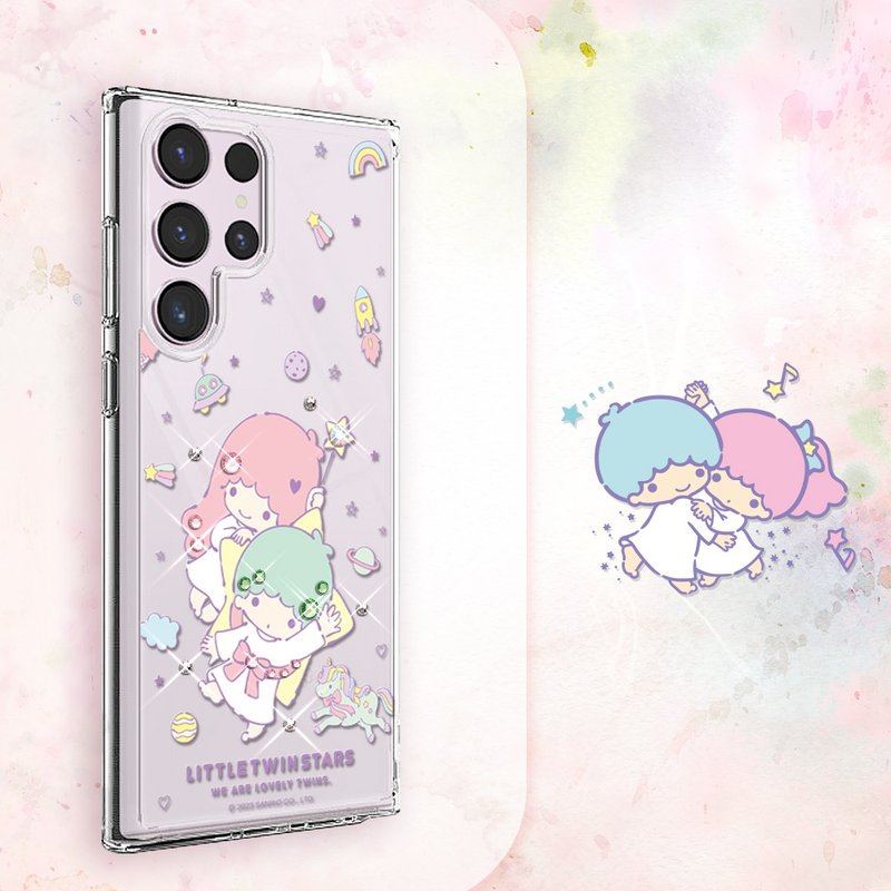 三丽鸥 S25/S24/S23/S22 轻薄军规防摔水晶彩钻手机壳-星际双子星 - 手机壳/手机套 - 其他材质 多色