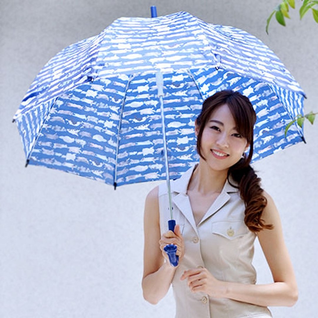 日本Acolory-Hug2nyan 猫咪肉球造型雨伞 - 雨伞/雨衣 - 防水材质 
