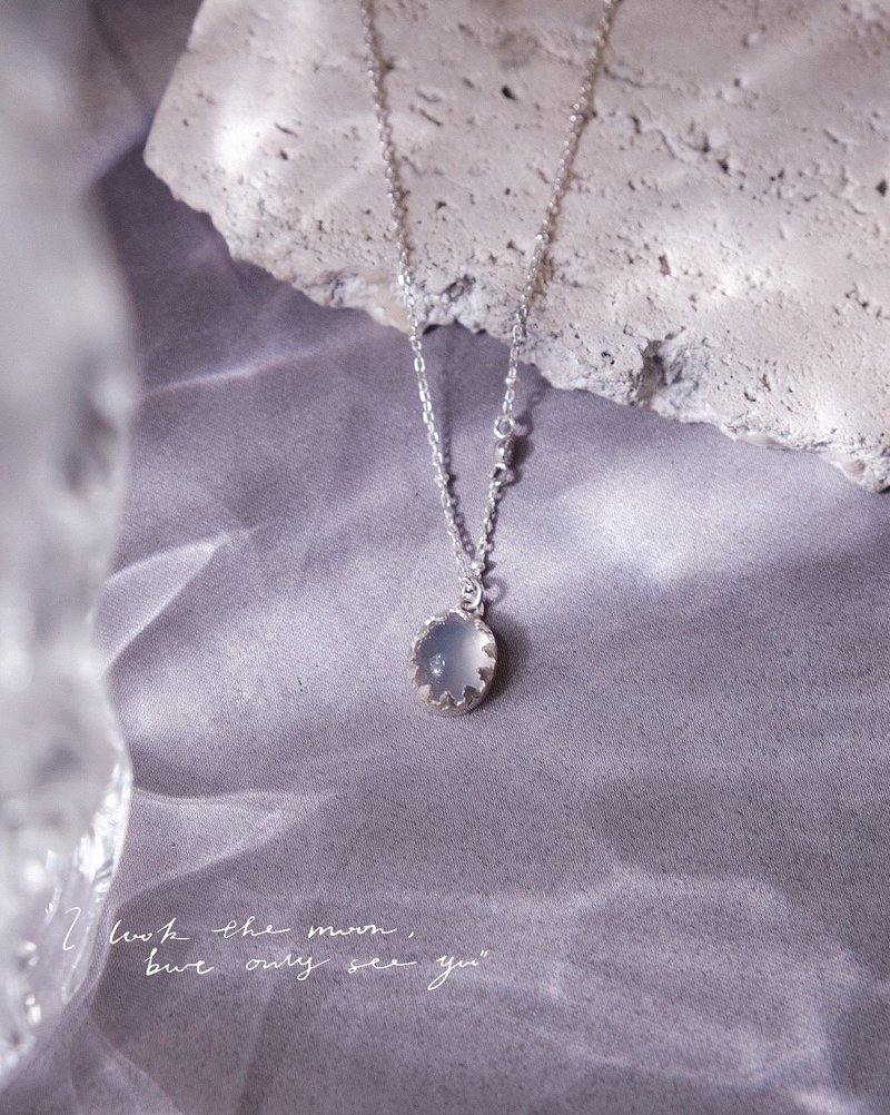 【圣诞饰品】晨露-小宝石项链 轻珠宝 公主风 - 项链 - 宝石 透明