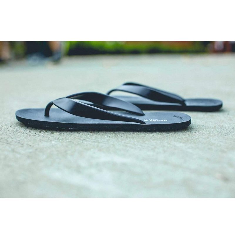 意大利进口FLIPPER深蓝色人字夹脚拖鞋 - 拖鞋 - 橡胶 蓝色