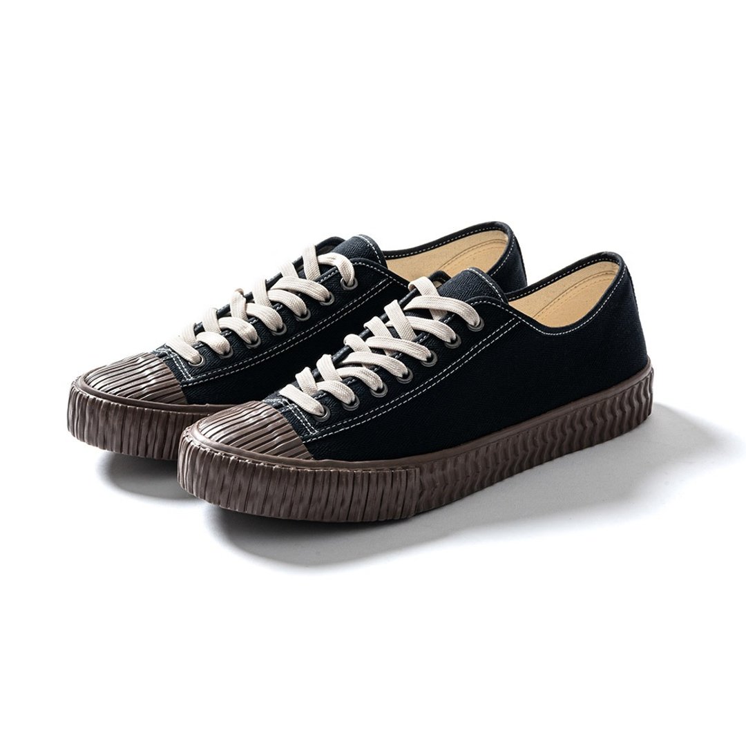 Military HBT Canvas Shoes - 黑 Black - 男款休闲鞋 - 棉 