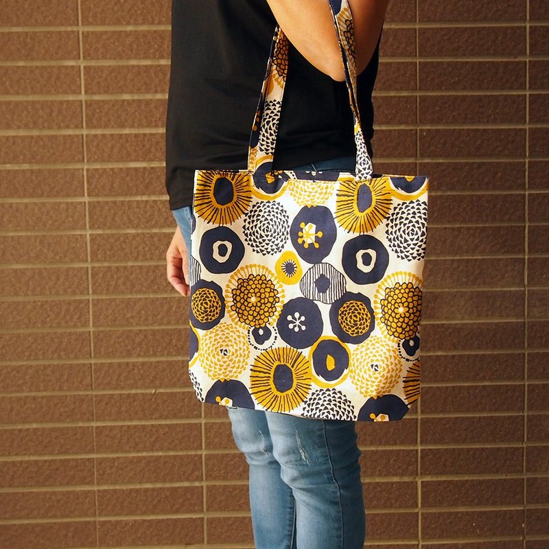 北欧风 购物袋 环保袋 - 手提包/手提袋 - 棉．麻 蓝色