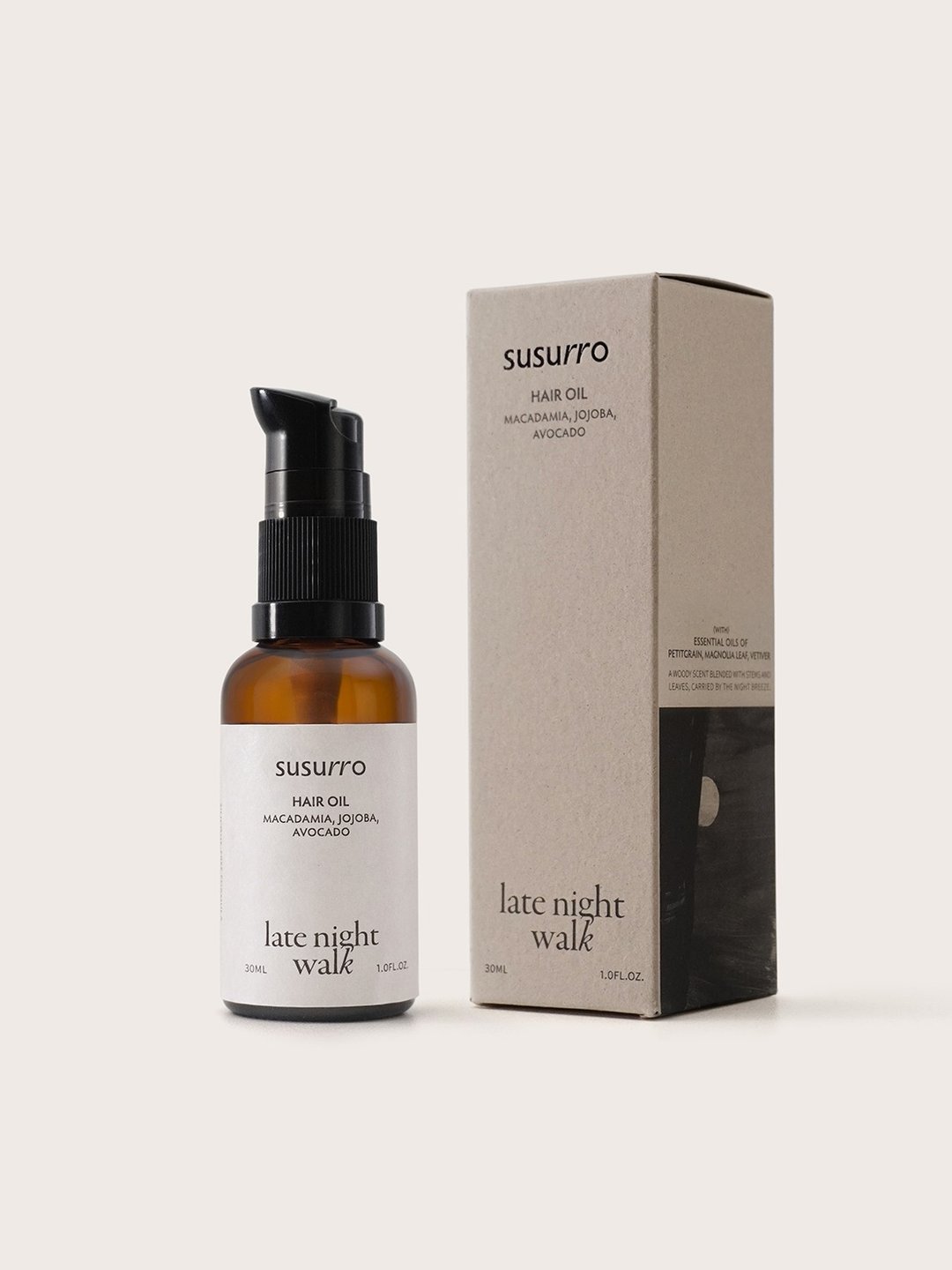 【susurro】轻润植物护发油 深夜散步 30mL*3 无硅灵 抗热风 精油 - 润发用品 - 精油 