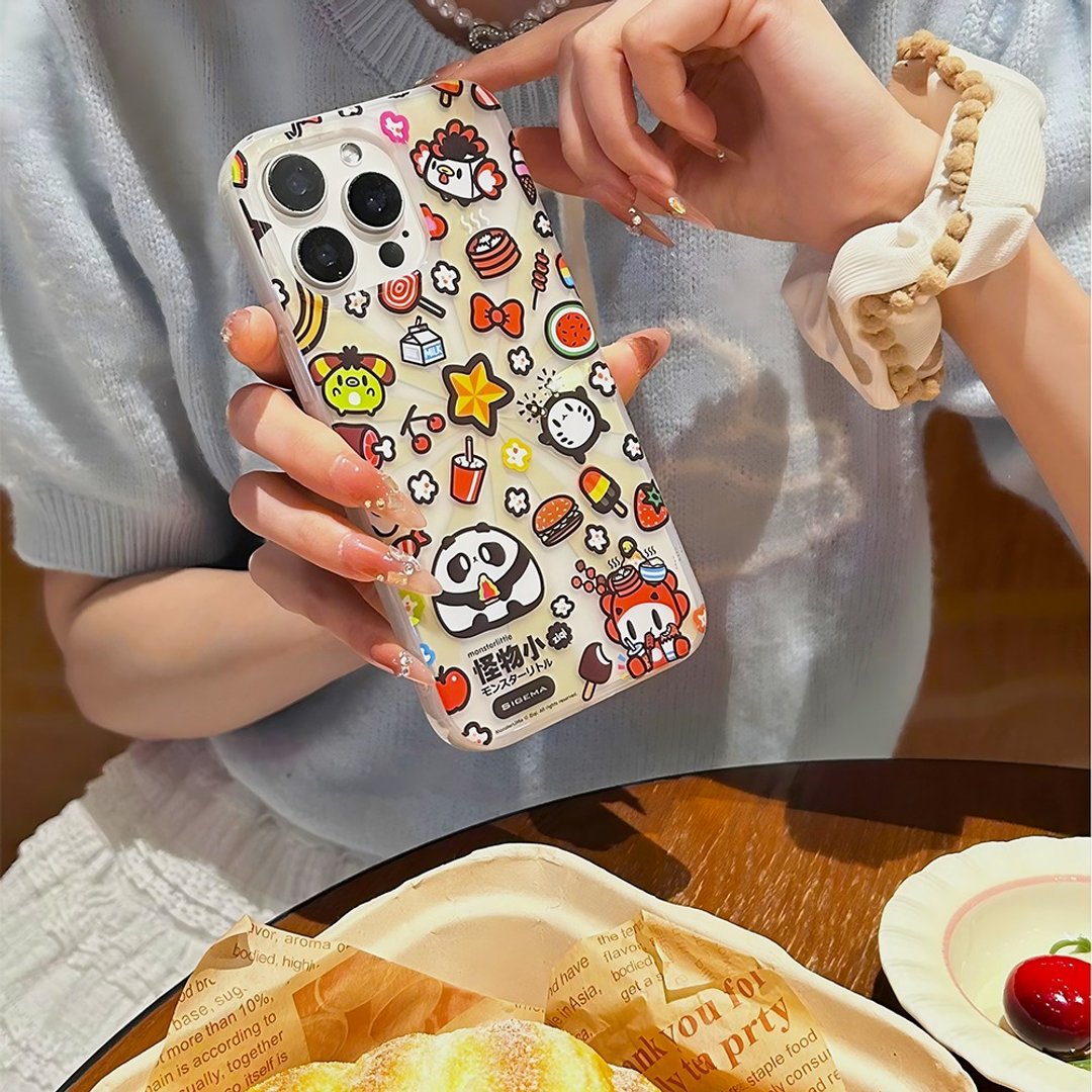【防刮痕】光亮冰雪白镜面金iPhone 15 Pro/15 ProMax手机壳 - 手机壳/手机套 - 塑料 黄色
