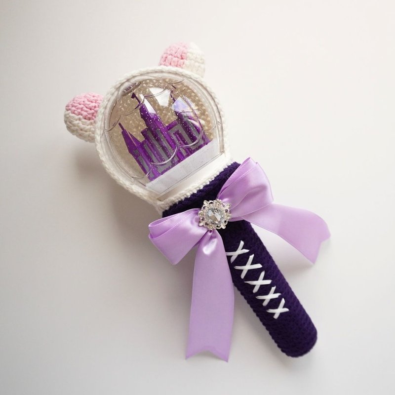 i-dle 手灯套 | Minnie 光影尾巴系列 - 证件套/卡套 - 棉．麻 紫色