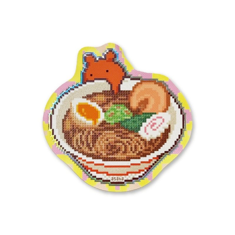 asaha 面面面 闪亮膨膨贴纸 - 贴纸 - 纸 