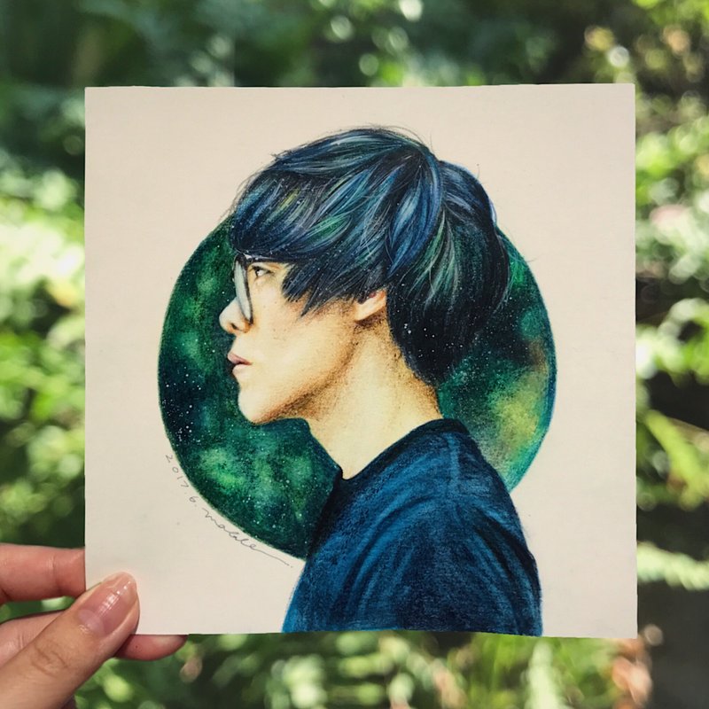 21 DOTS ///.....定制化写实人像绘制（不含框，单人） - 订制画像 - 纸 