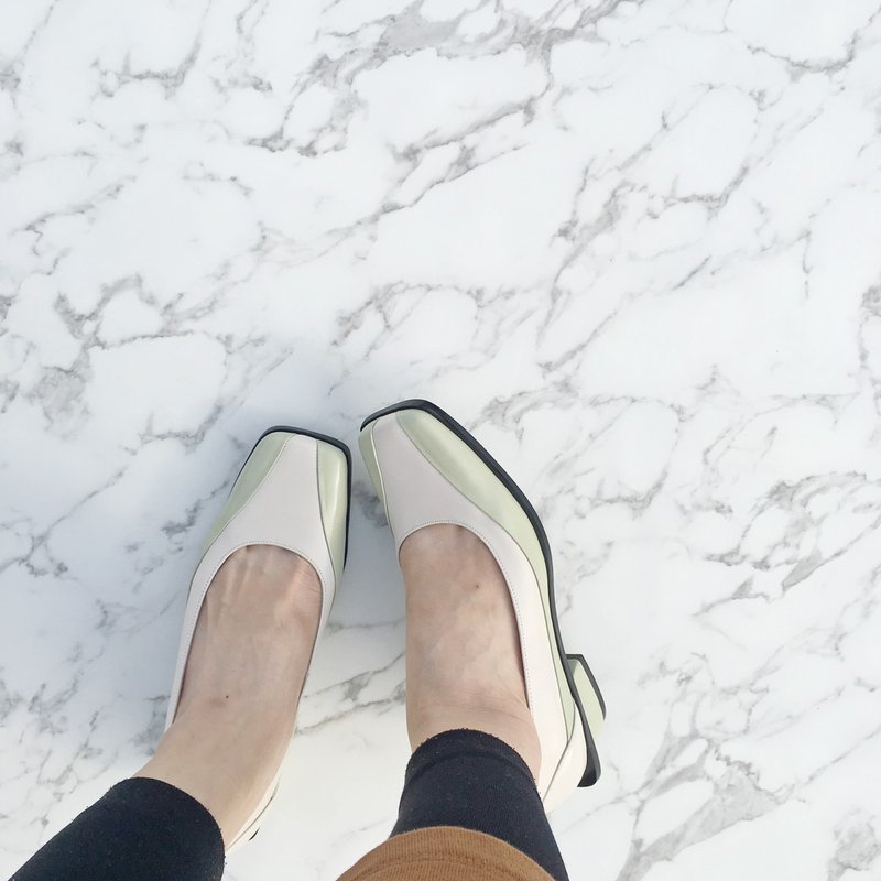 Retro Art 复艺我的小时代 白/酪梨绿 - 女款休闲鞋 - 真皮 