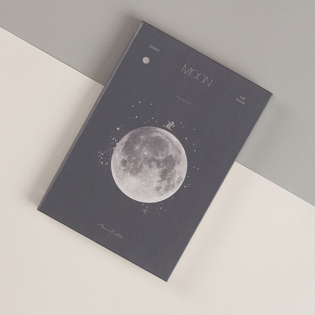 Moon diary月亮万年历周志-满月,DAD15661 - 笔记本/手帐 - 纸 灰色