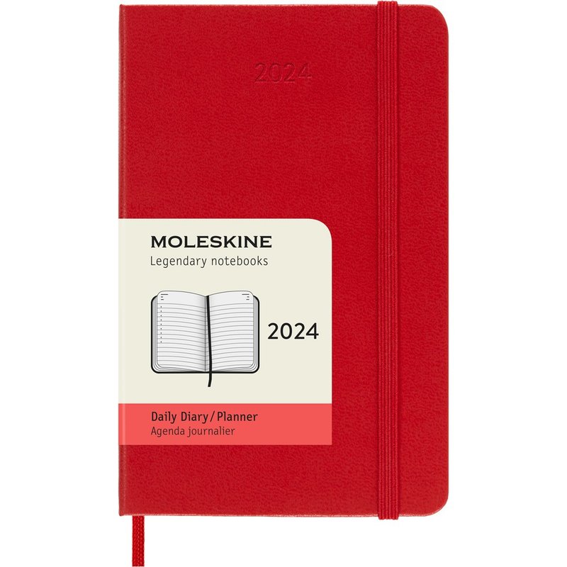 _勿上架__勿上架_MOLESKINE 2024 日记手帐 12M 硬壳 口袋型 红 - 笔记本/手帐 - 纸 红色