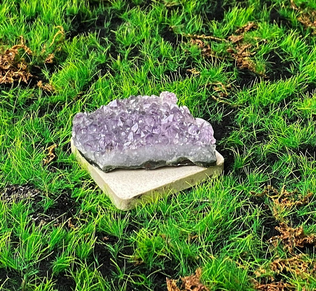能量摆饰-原皮原矿几何梦幻紫 紫晶簇 紫水晶 财运水晶 快速出货 - 摆饰 - 水晶 紫色