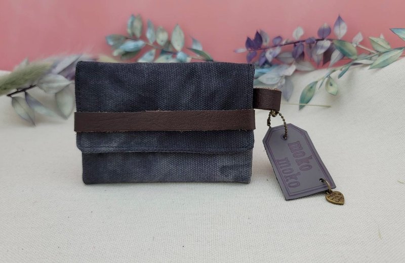 多功能卡套夹 - 证件套/卡套 - 棉．麻 灰色