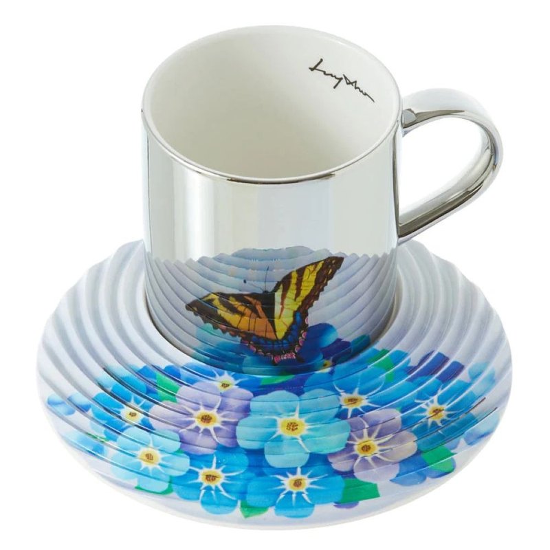 LUYCHO On Flowers系列 镜面倒影杯组_虎斑蝴蝶 (250ml) - 茶具/茶杯 - 陶 