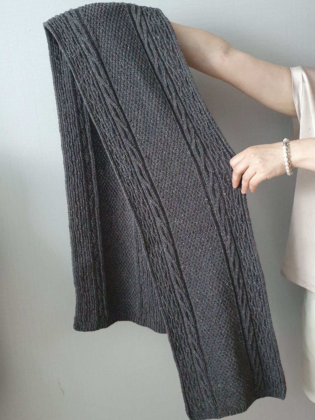 Scarf digital knitting pattern, PDF cable knit scarf pattern - 手工艺教程/工具书 - 其他材质 