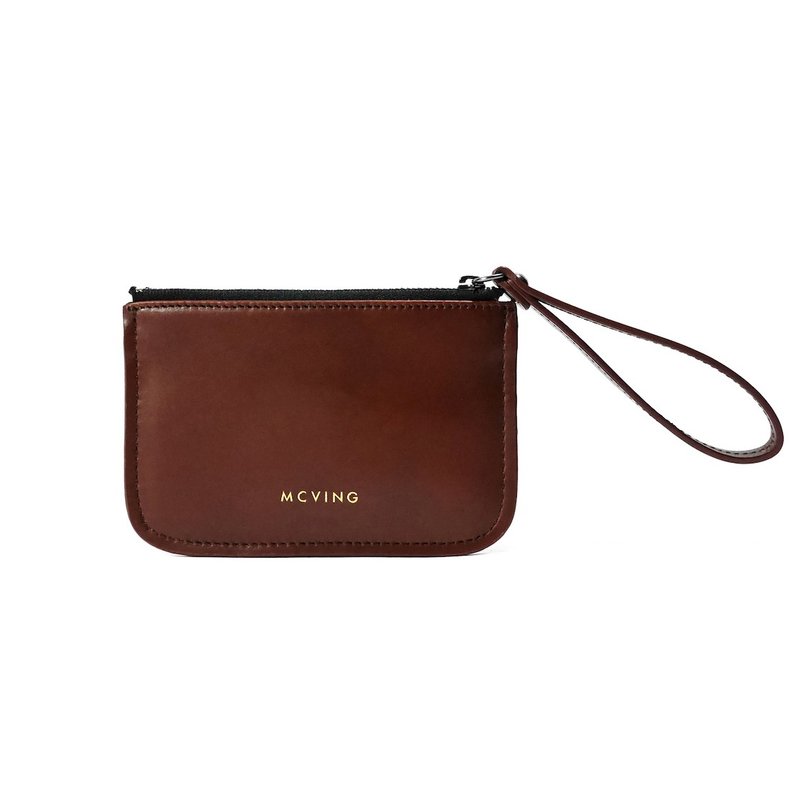 咖啡色牛皮CHARM零钱包 - 零钱包 - 真皮 咖啡色