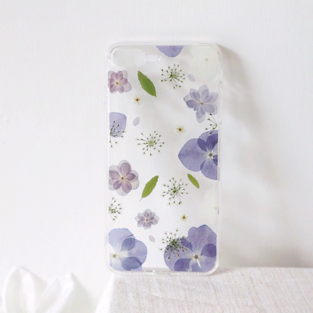押花手机壳 iPhone系列 / 可定制 / 紫色 - 手机壳/手机套 - 其他材质 紫色