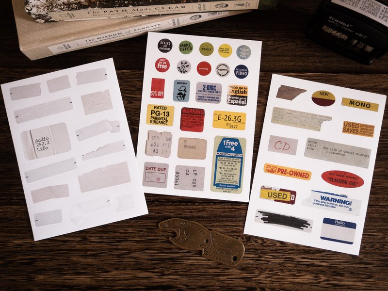 Labels Price tag 标签贴纸包 3张入 - 贴纸 - 纸 