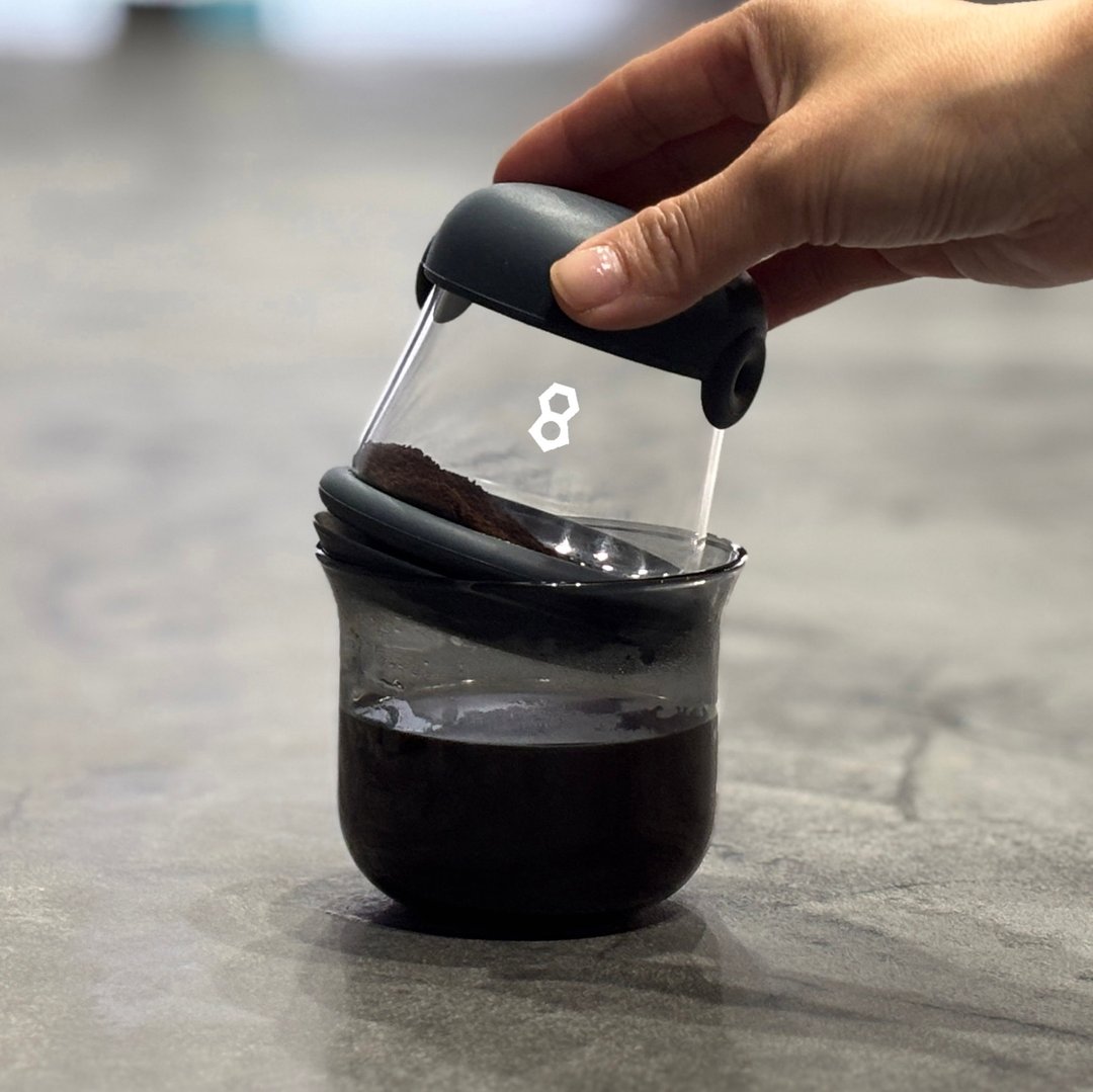 【新品】魔法泡茶AIRO-mini钛黑旅行版 气压密封耐热玻璃功夫茶 - 茶具/茶杯 - 玻璃 黑色