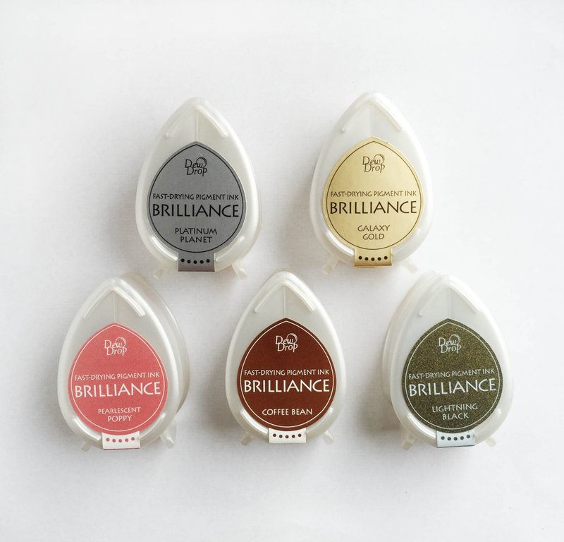 日本Kodomo-Brilliance珠光印台-共24色 - 印章/印台 - 颜料 多色