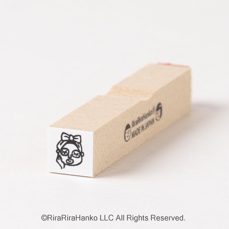 【脸部保养、美容院】行程印章*10mm方*R344 - 印章/印台 - 木头 