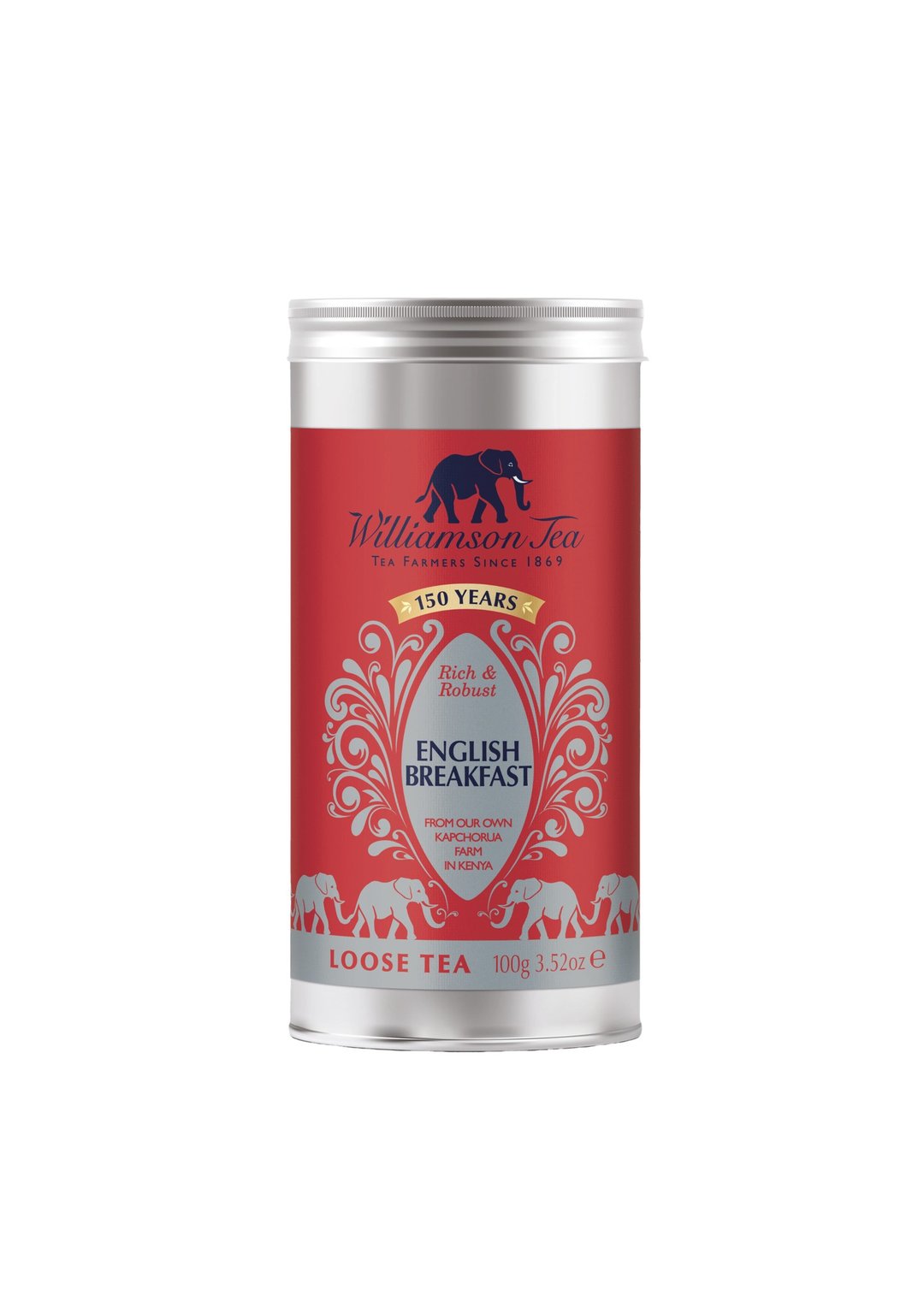 【原叶罐系列】英式早餐茶100g_3.52 OZ(效期2027/04/30) - 茶 - 浓缩/萃取物 红色