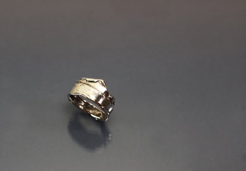 抽像系列-蛋糕设计925银戒 - 戒指 - 纯银 红色