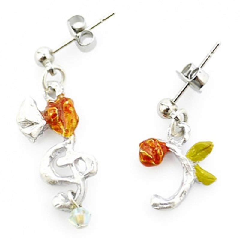 Notes (Silver) Notes (Silver) / Earrings PA078 - 耳环/耳夹 - 其他金属 银色