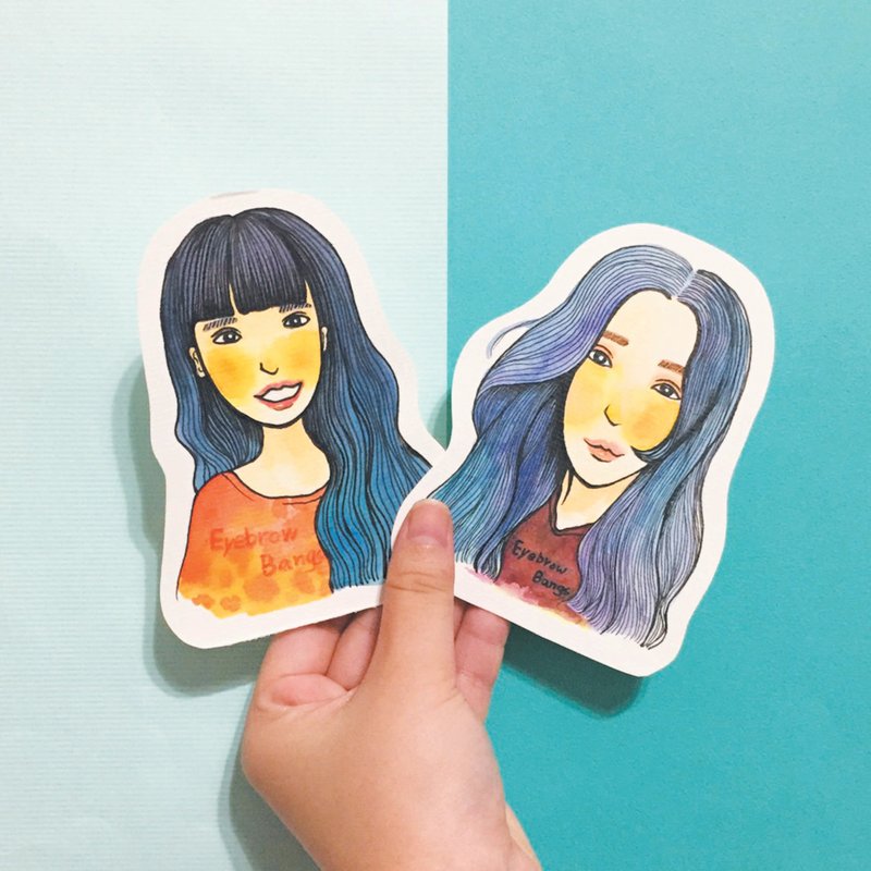 定制化手绘人像 单人 - 其他 - 纸 白色