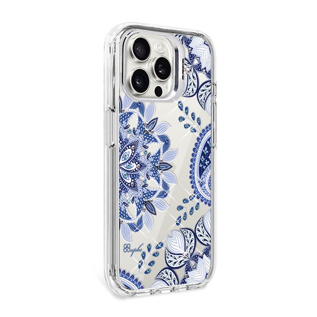 iPhone 全系列 防震双料隐形立架水晶彩钻手机壳-青花瓷 - 手机壳/手机套 - 其他材质 多色