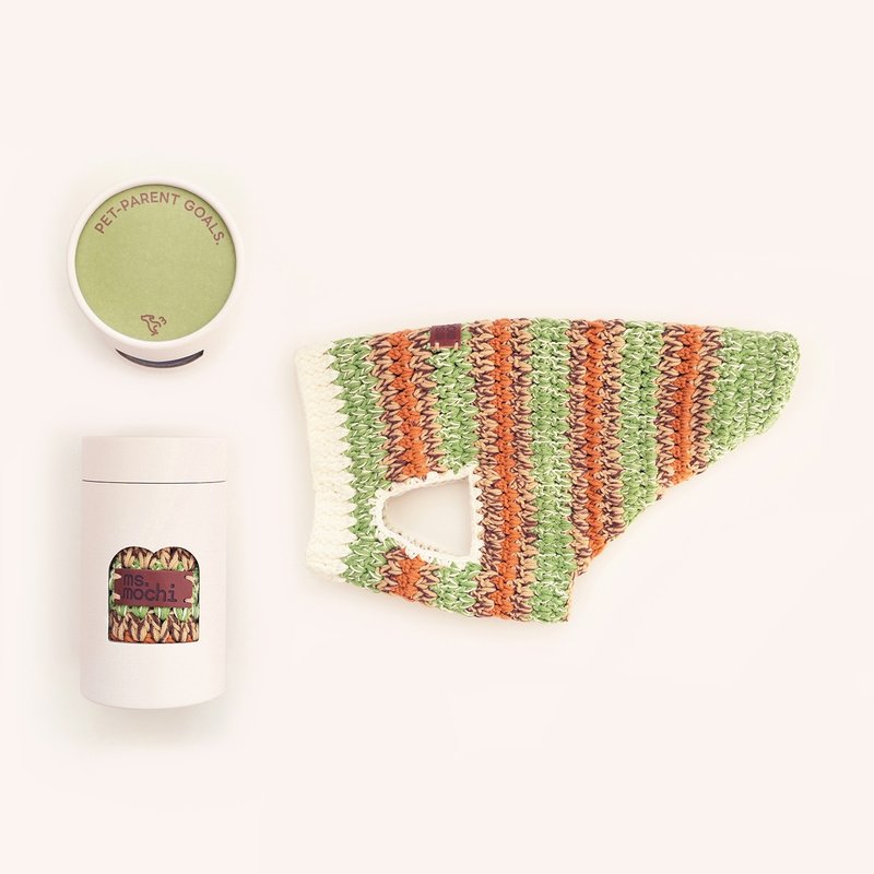 宠物手工小针衣 #奔跑追蝴蝶 #6 - 衣/帽 - 其他人造纤维 多色