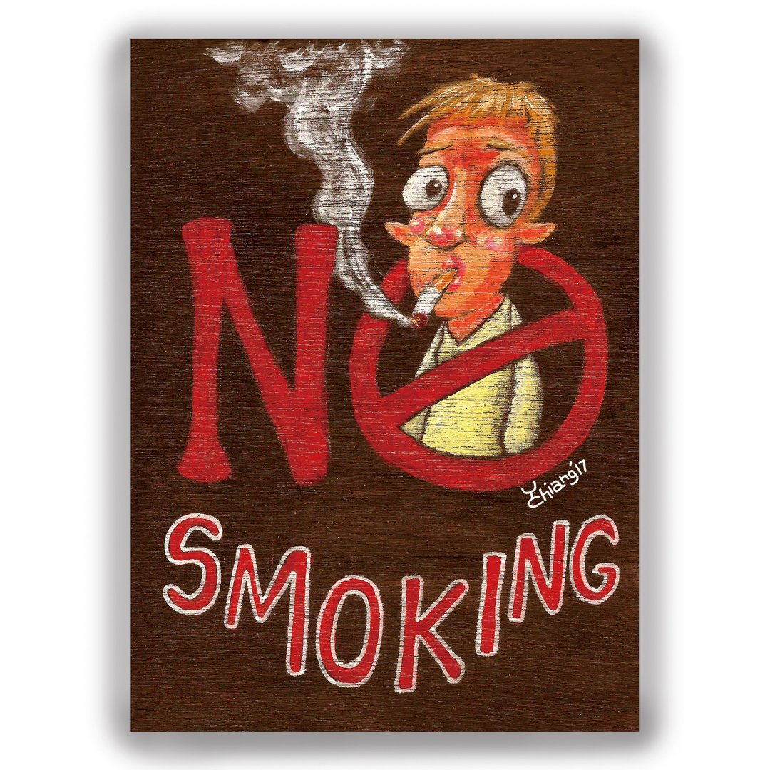 手绘插画万用卡/明信片/卡片/插画卡-禁止吸菸 禁菸卡 No Smoking - 卡片/明信片 - 纸 
