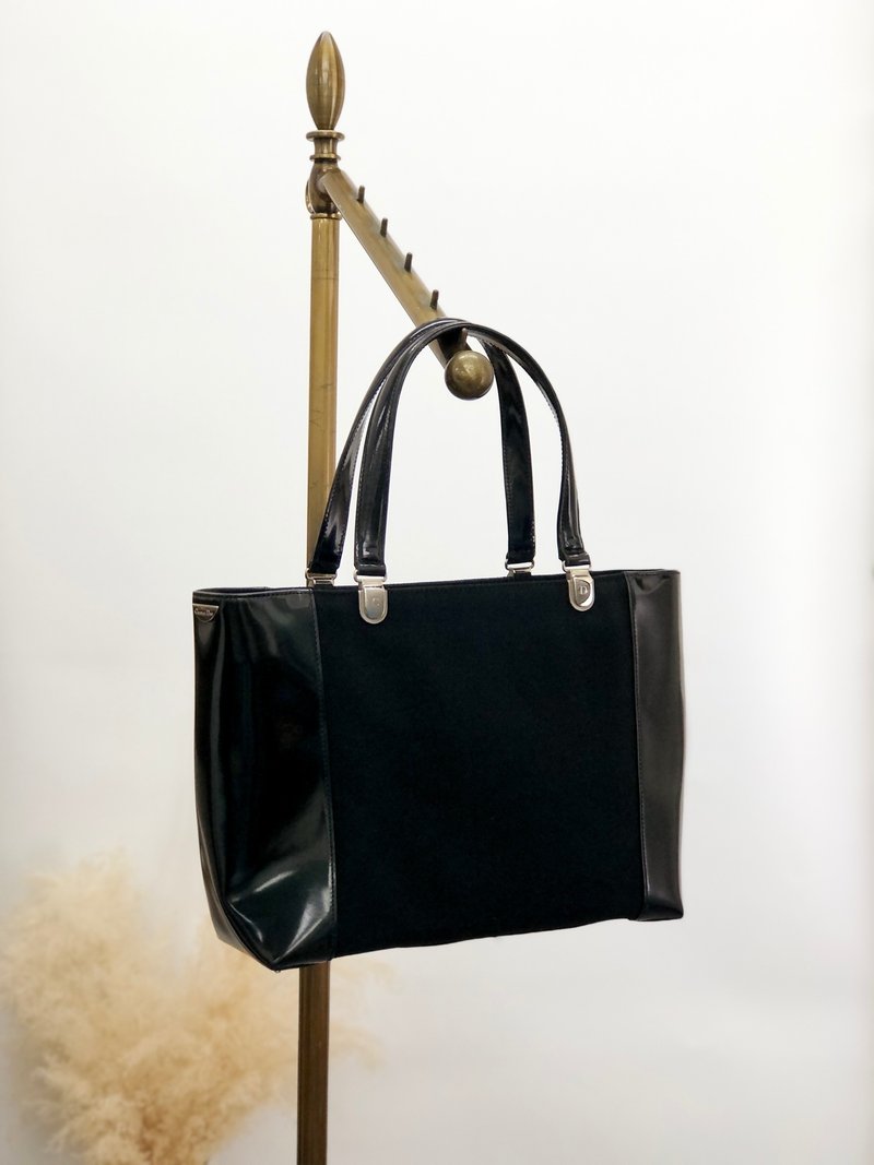 【日本直送 品牌二手包】Christian Dior 迪奥 手提包黑CD 珐琅 2Way 旧 vrwxu3 - 手提包/手提袋 - 真皮 黑色