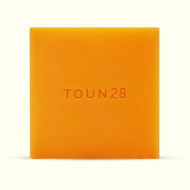 TOUN28洁颜饼-S16沙棘+山茶花籽油100g|无皂碱洗卸合一不干燥肌肤 - 脸部清洁/卸妆用品 - 浓缩/萃取物 橘色